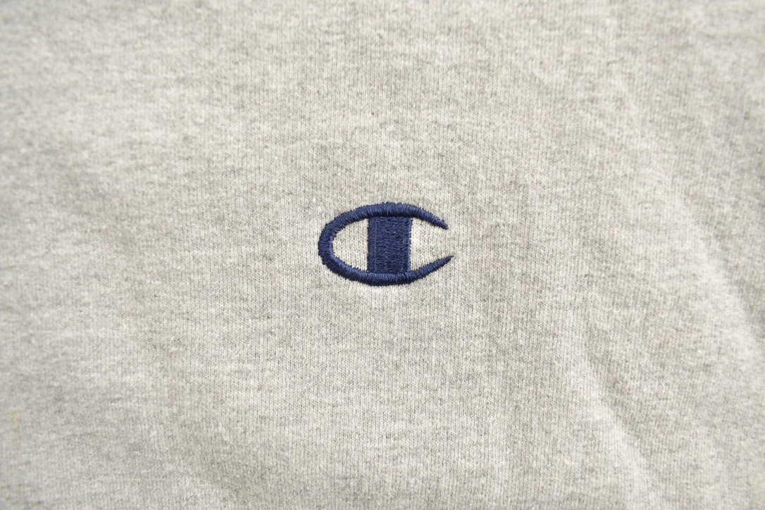 Vintage 1990s Champion Blank Grey Crewneck Sweatshirt