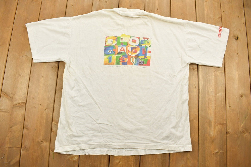 Vintage 1995 Product Showcase Graphic T-Shirt