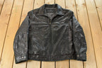 Vintage 1990s Dockers Leather Bomber Flight Jacket Men's XL