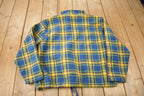 Vintage 1990s Liz Claiborne Plaid Fleece Sweater