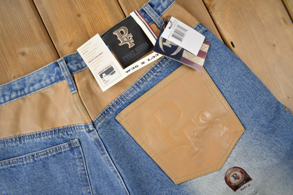 Vintage Y2K Deadstock Phat Farm Hip Hop Jeans Size 36