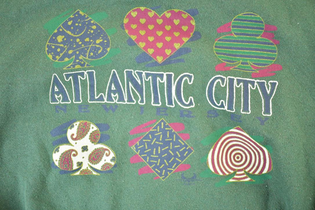 Vintage 1990s Atlantic City New Jersey Crewneck Sweatshirt Mens L
