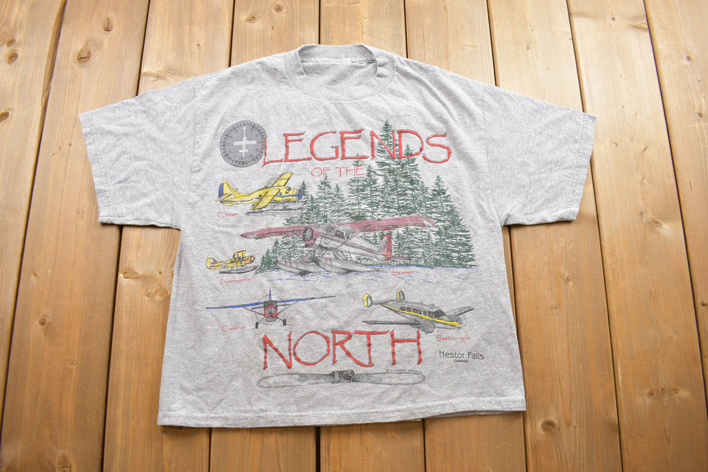Vintage 1990s Legends Of The North Nestor Falls Canada Souvenir T Shirt