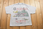 Vintage 1990s Legends Of The North Nestor Falls Canada Souvenir T Shirt