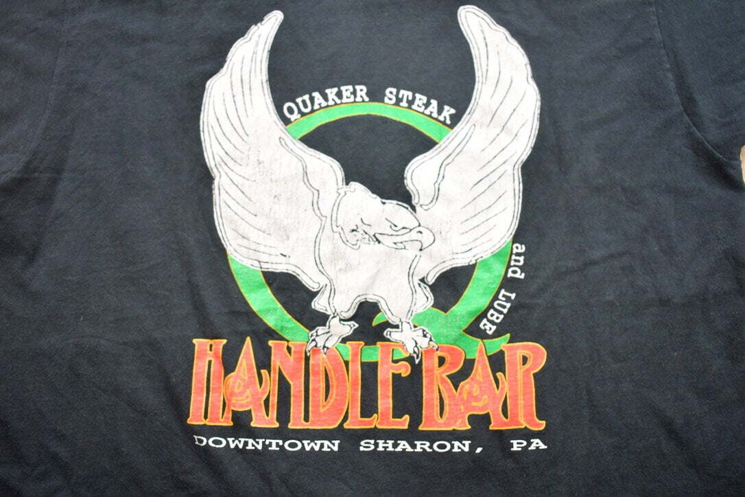 Vintage 1990s Handle Bar Downtown Sharon Pennsylvania Graphic T-Shirt