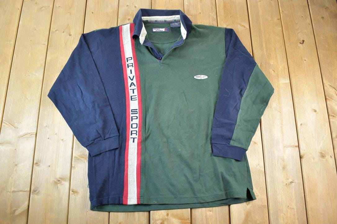 Vintage 1990s Private Sport Quarter Button Up Shirt