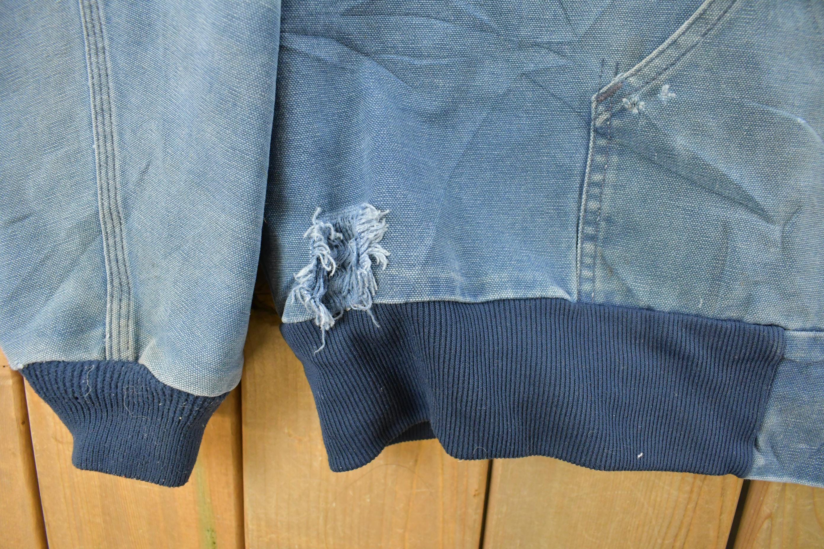 Vintage 1990s Distressed Carhartt Hooded Work Jacket Men's 3XL