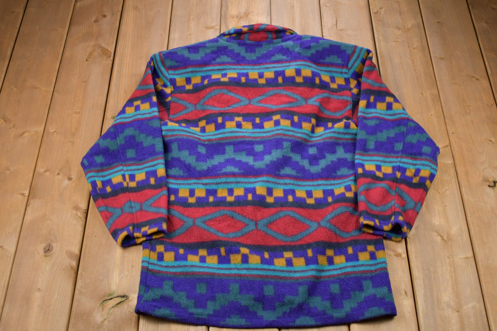 Vintage 1980s Pasta Aztec Fleece Sweater