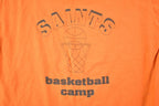 Vintage 1990s Saints Basketball Camp Souvenir Single Stitch Graphic Print T-Shirt Made In USA