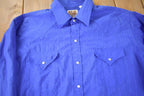 Vintage 1990s Ely Cattleman Western Style Pearl Snap Button Up Shirt