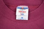 Vintage 1990s Jerzees Blank Burgundy Crewneck Sweatshirt