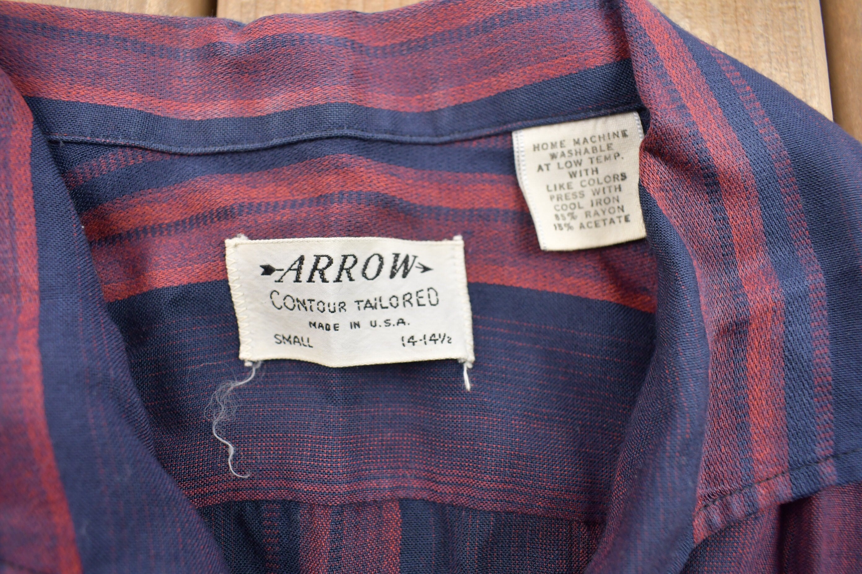 Vintage 1990s Arrow Striped Button Up Shirt