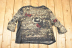 Vintage Y2K Espresso Coffee AOP Crewneck Shirt Women's XXL
