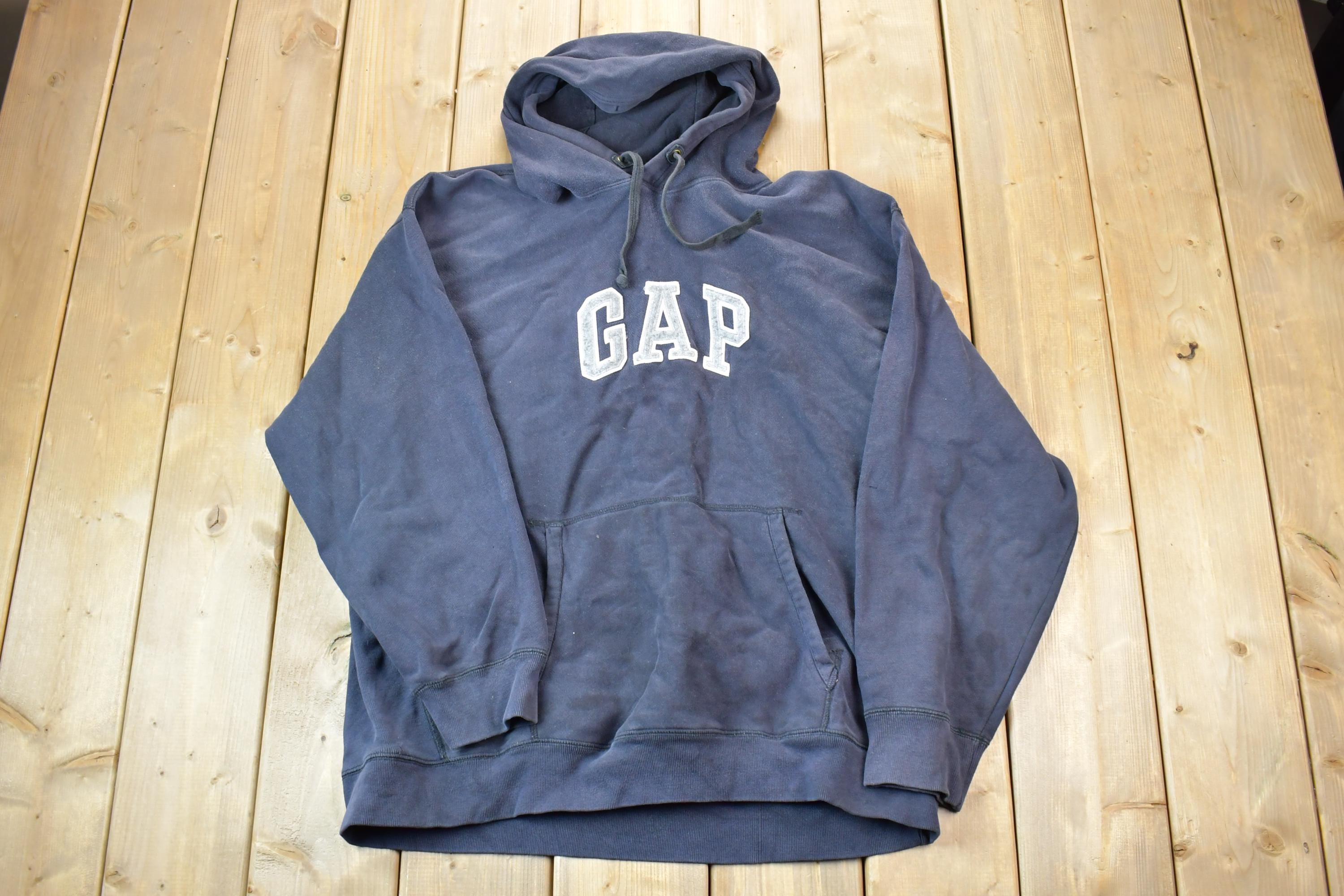 Vintage 1990s GAP Graphic Embroidered Hoodie