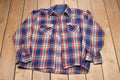 Vintage 1990s Woodland Plaid Button Up Shirt