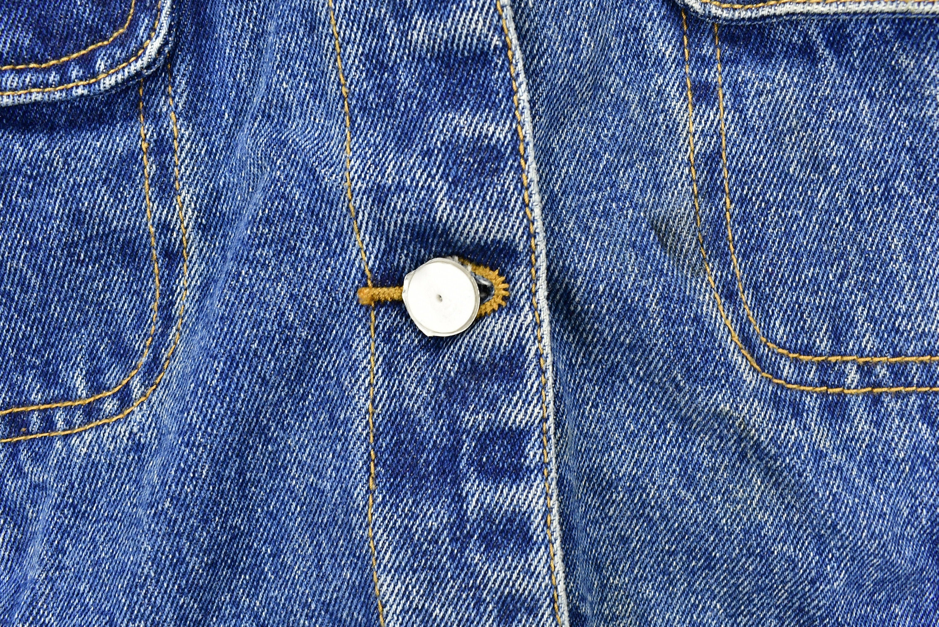 Vintage 1990s Bill Blass Jeans Denim Jean Jacket / Vintage Denim / Streetwear / Vintage Fall Outerwear / Fall Jacket / Medium Wash