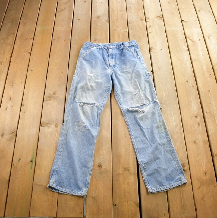 Vintage 1980s Carhartt Distressed Jeans Size 30x30