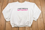 Vintage 1990s Netron Spell Out Logo Graphic Crewneck Sweater