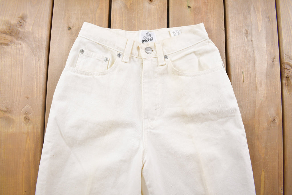 Vintage 1990's Sasson White Jeans 24 x 28