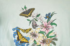 Vintage 1991 Floral Butterfly Graphic Print Crewneck Sweatshirt Women's XL