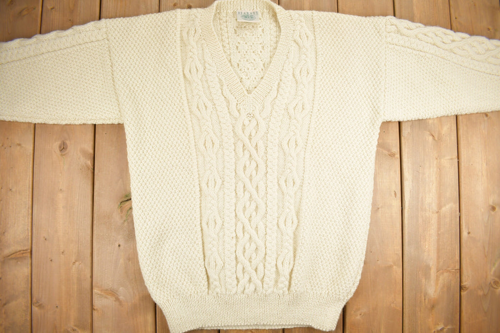 Vintage 1980s Blarney Woolen Mills Cable Knit Sweater
