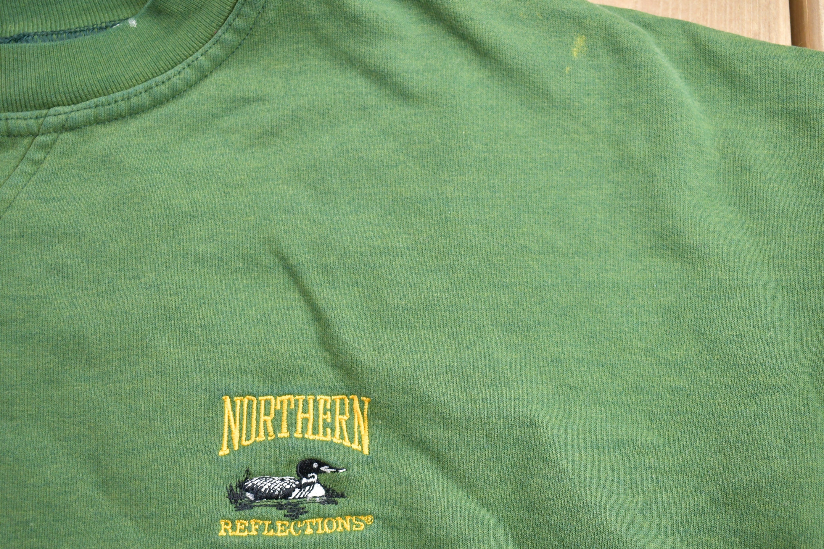 Vintage 1990s Northern Reflections Green Crewneck Sweatshirt