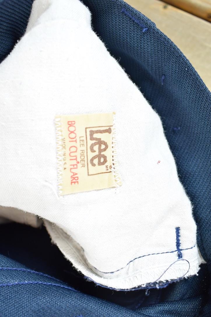 Vintage 1960s Lee Pleated Bell Bottom Pants Size 28  Made in USA  American Vintage  Workwear  Streetwear  Vintage Pants