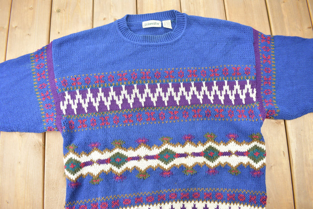 Vintage 1990s St. Johns Bay Knit Crewneck Sweater
