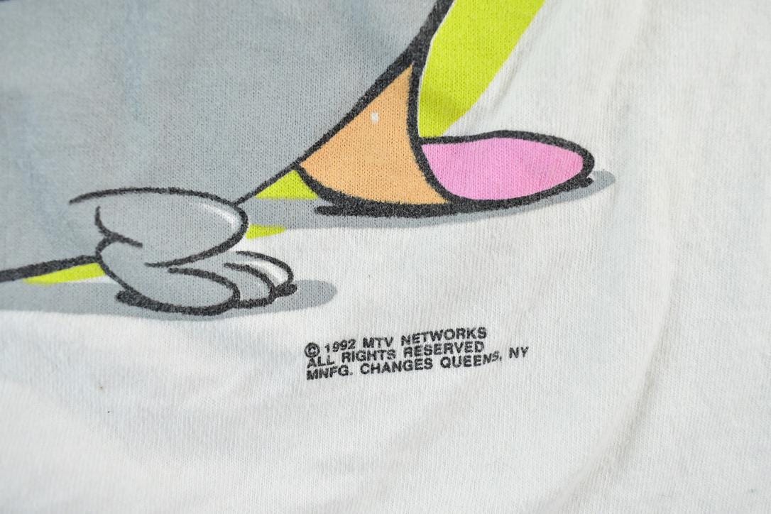 Vintage 1992 The Ren And Stimpy Show Single Stitch T-Shirt