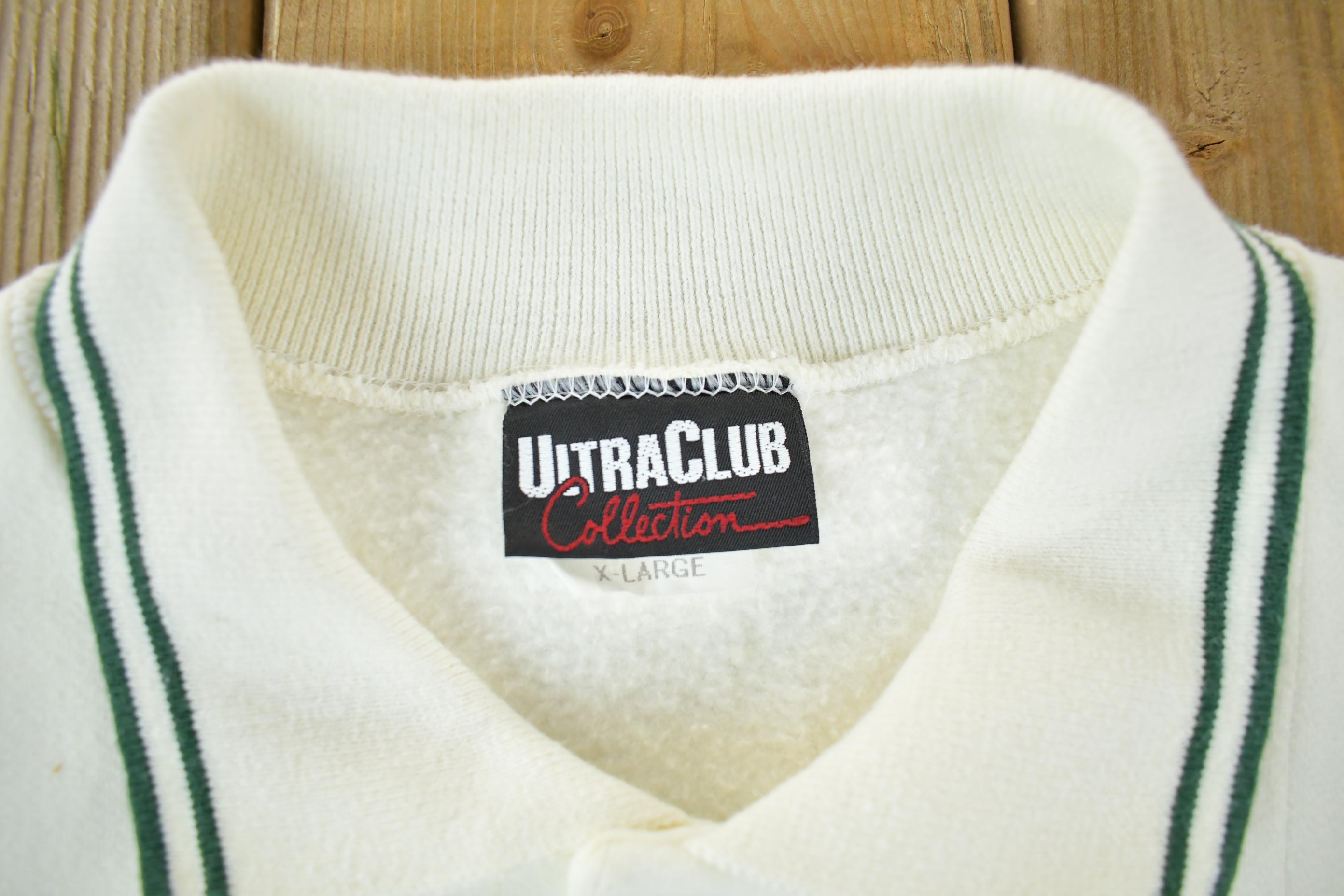 Vintage 1990s Metropolitan National Bank Collared Sweatshirt Men's XL