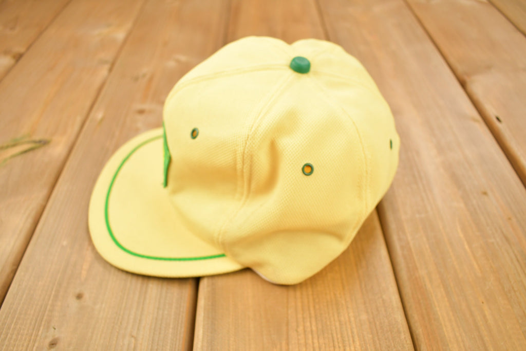 Vintage 1990s MSA Safety Company Yellow Snap Back Hat