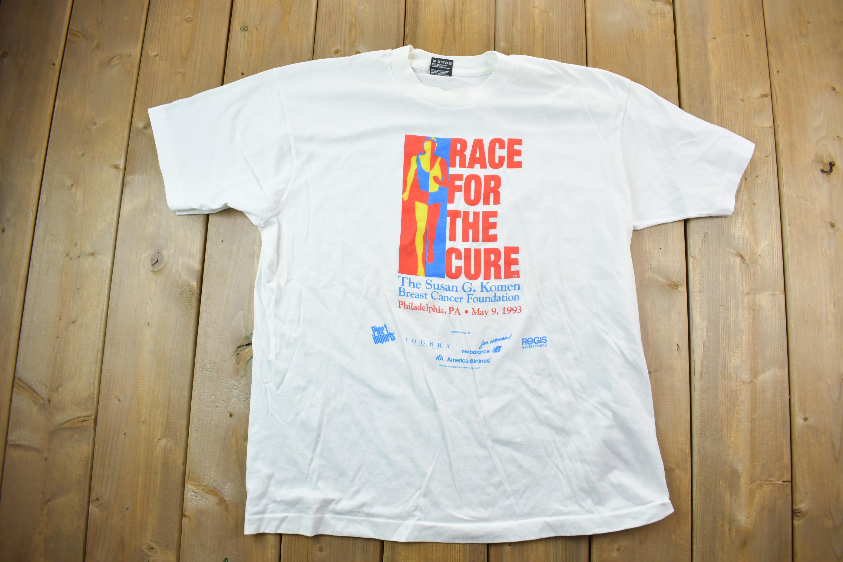 Vintage 1990s Race For The Cure Graphic T-Shirt