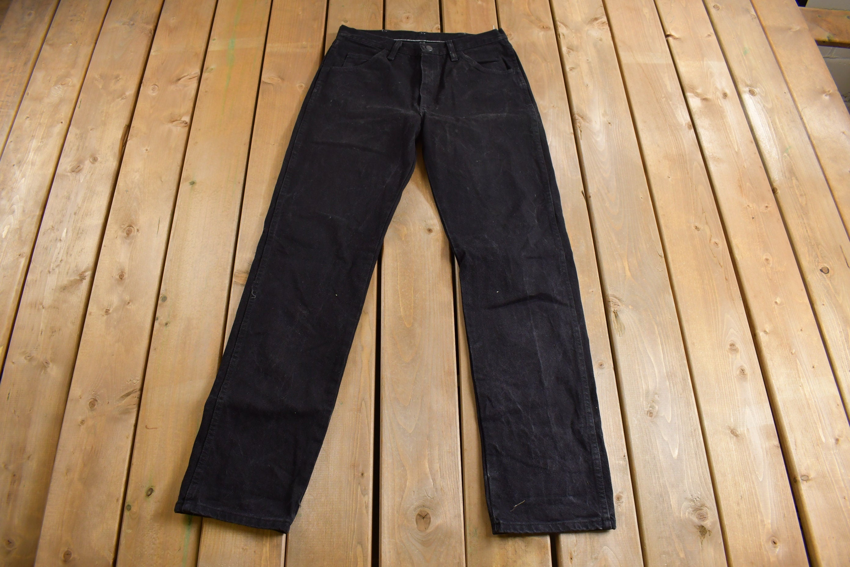 Vintage 1990s Rustler Black Wash Jeans Size 32 x 33