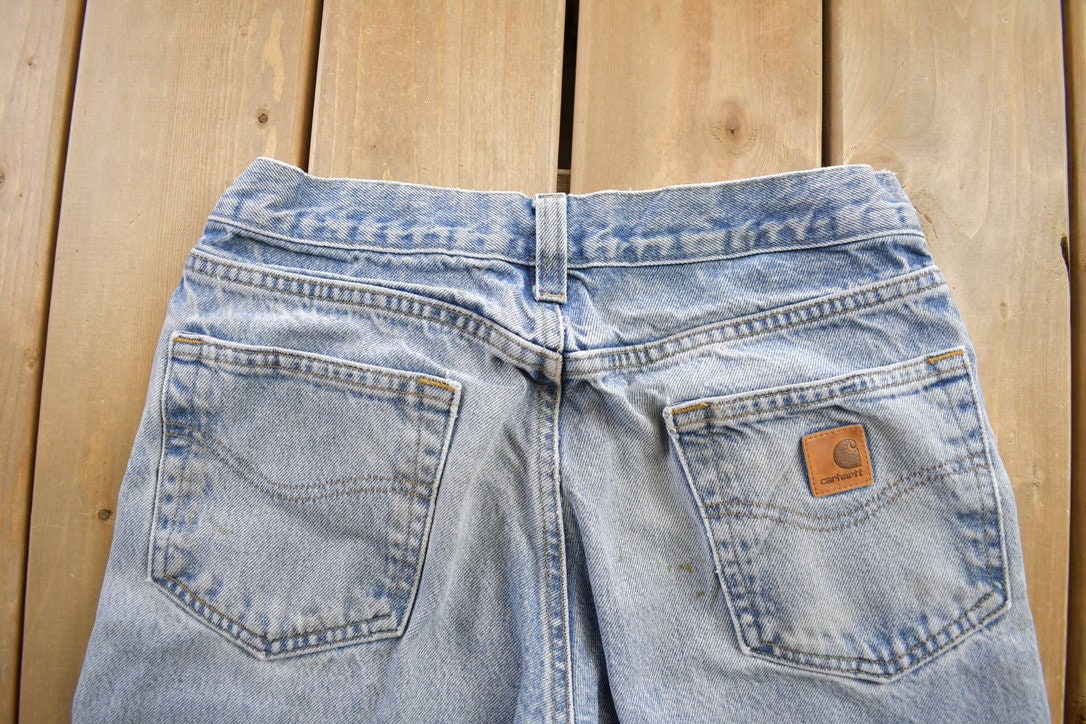 Vintage 1990s Carhartt Blue Jeans Size 30x30