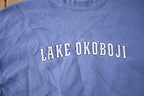 Vintage 1990s Lake Okoboji Embroidered Souvenir Crewneck Sweatshirt made In USA