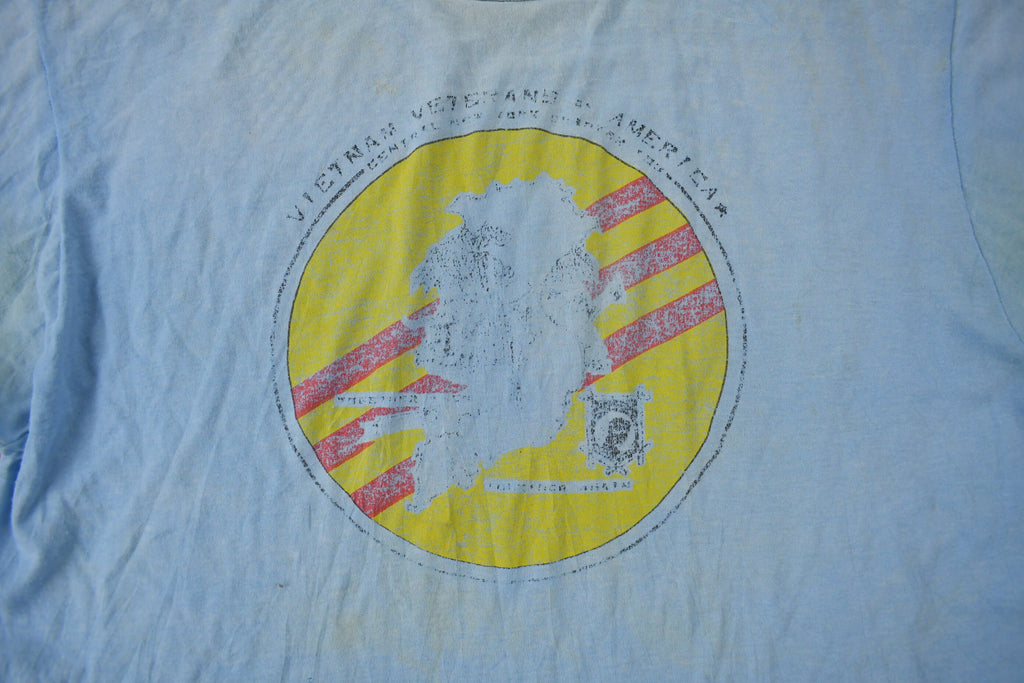 Vintage 1980s Vietnam Veterans Of America Single Stitch Graphic T Shirt Made In USA