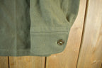 Vintage 1960s 1970s Military Wool Shirt Jacket Men's Small