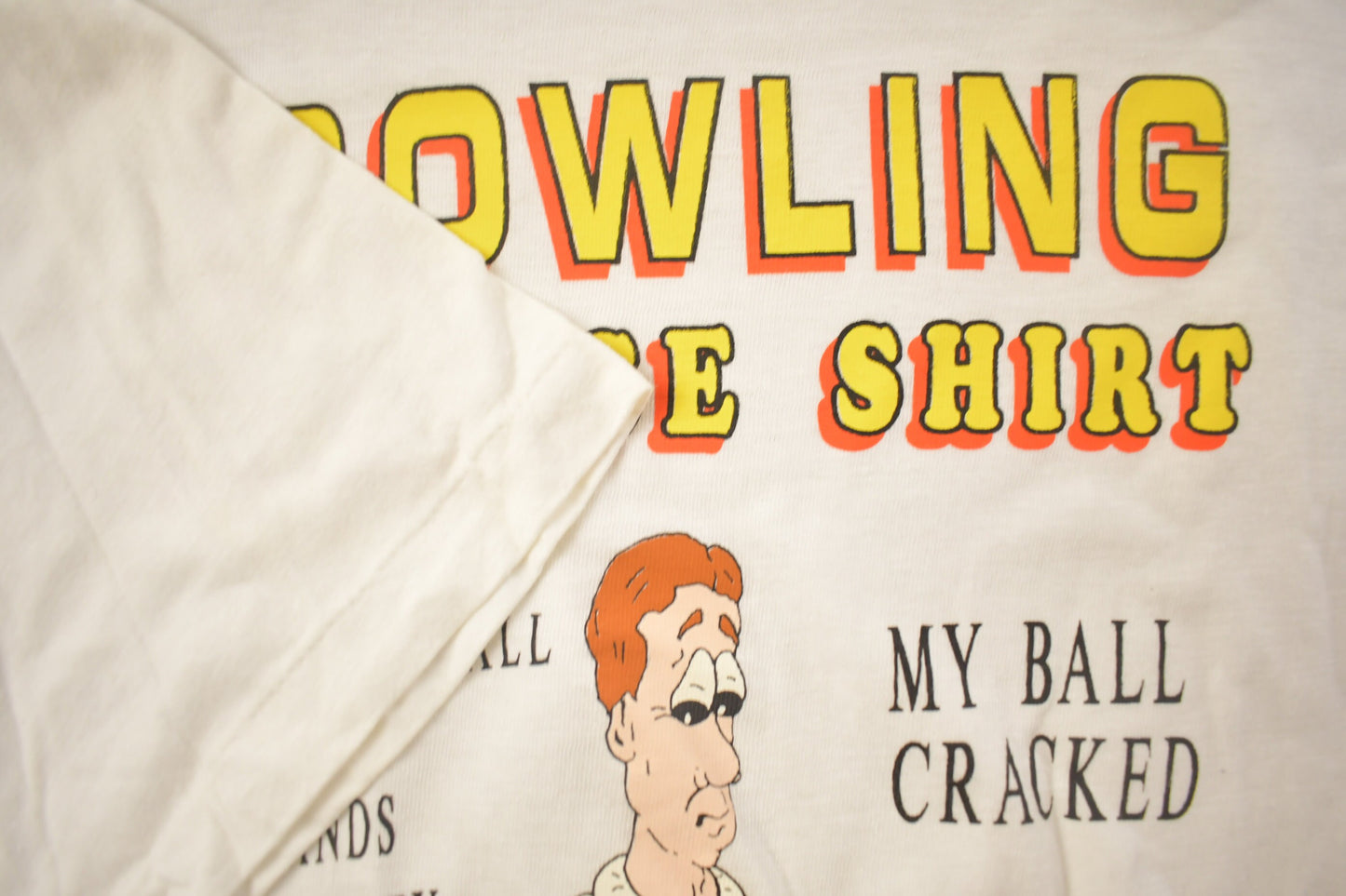 Vintage 1980s Bowling Excuses Graphic T Shirt / Sportswear / Cartoon / 80s / 90s / Streetwear Fashion