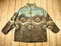 Vintage 1990s Cabela's Outerwear Aztec Fleece Sweater