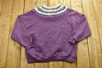 Vintage Knitted Mock Neck Sweater