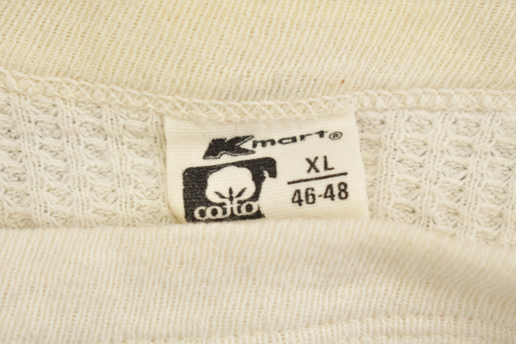 Vintage 1990s Blank K-Mart White Slim Fit Sweater