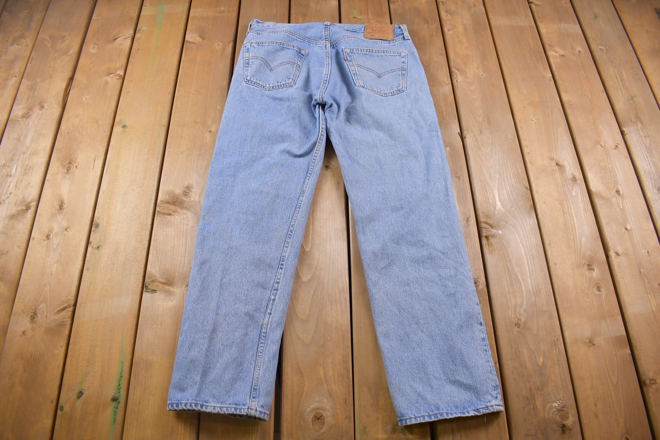 Vintage 1990s Levi's 501 Red Tab Jeans Size 34 x 29