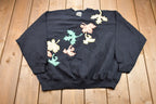 Vintage 1990s Tultex Fall Leaves Graphic Crewneck Sweatshirt