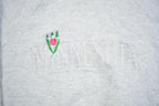 Vintage 1990s Minnesota Embroidered Collard Crewneck Sweatshirt Made In USA