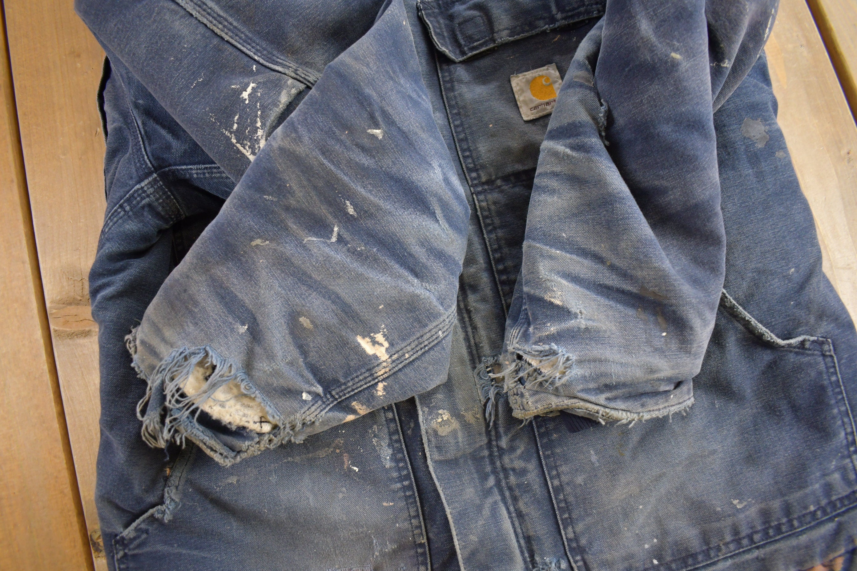 Vintage 1990s Traditional Carhartt Distressed Work Coat