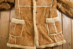 Vintage 1980s Shearling Leather Jacket