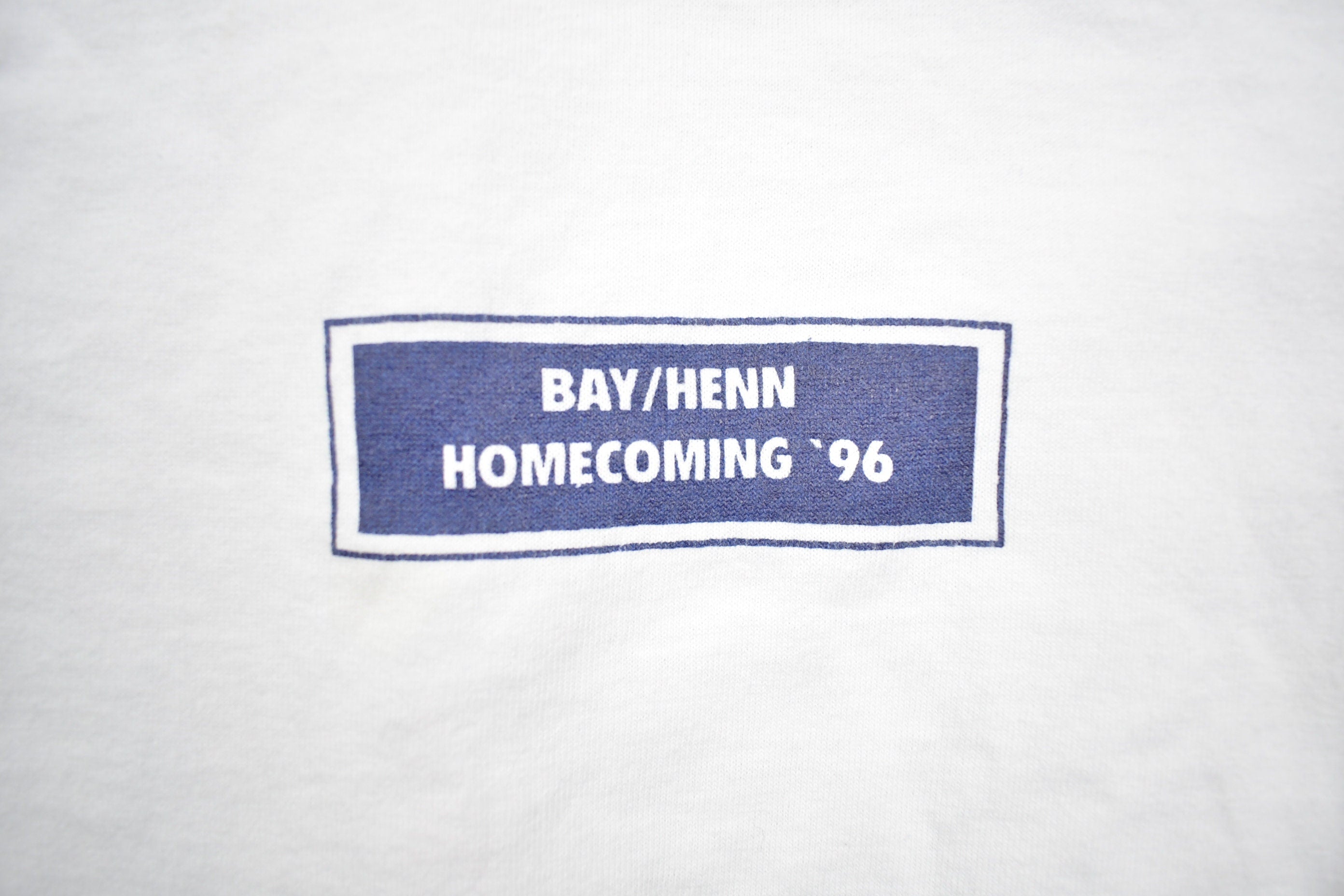 Vintage 1990s Fruit of The Loom Bay Henn Homecoming Collegiate T-Shirt