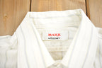 Vintage 1980s Mark Arrow Blank Striped Button Up Shirt Made In USA