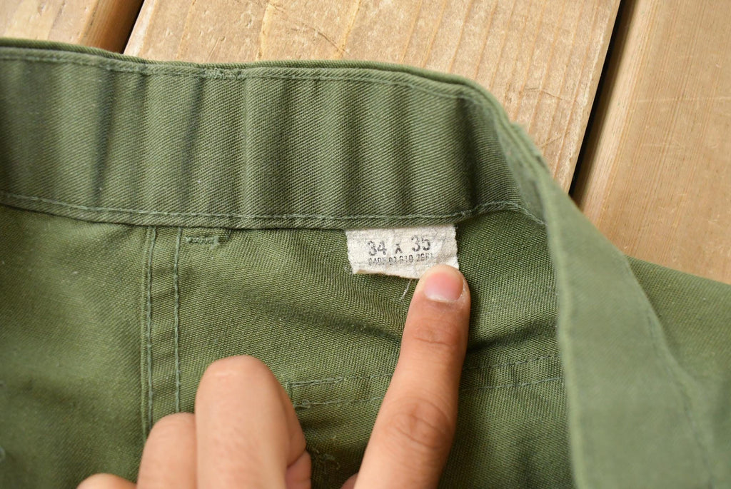 Vintage 1980s Military OG 507 Army Fatigue Pants Men's 32 x 31
