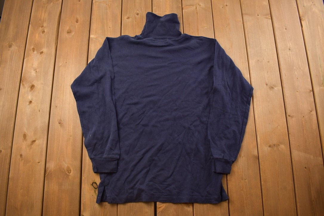 Vintage 1990s Polo By Ralph Lauren Knitted Crewneck Turtleneck